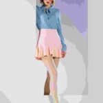 Ruffled Casual Short Skirt